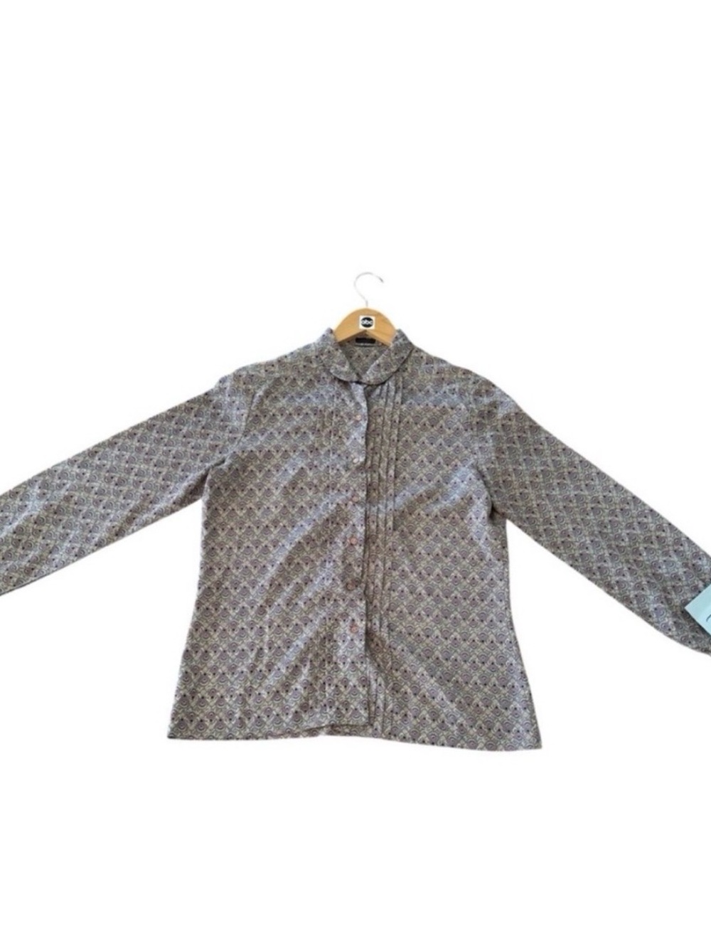 TV WARDROBE large 90s vtg y2k pleated “boho” “fairycore” “rich brown” “cottage”